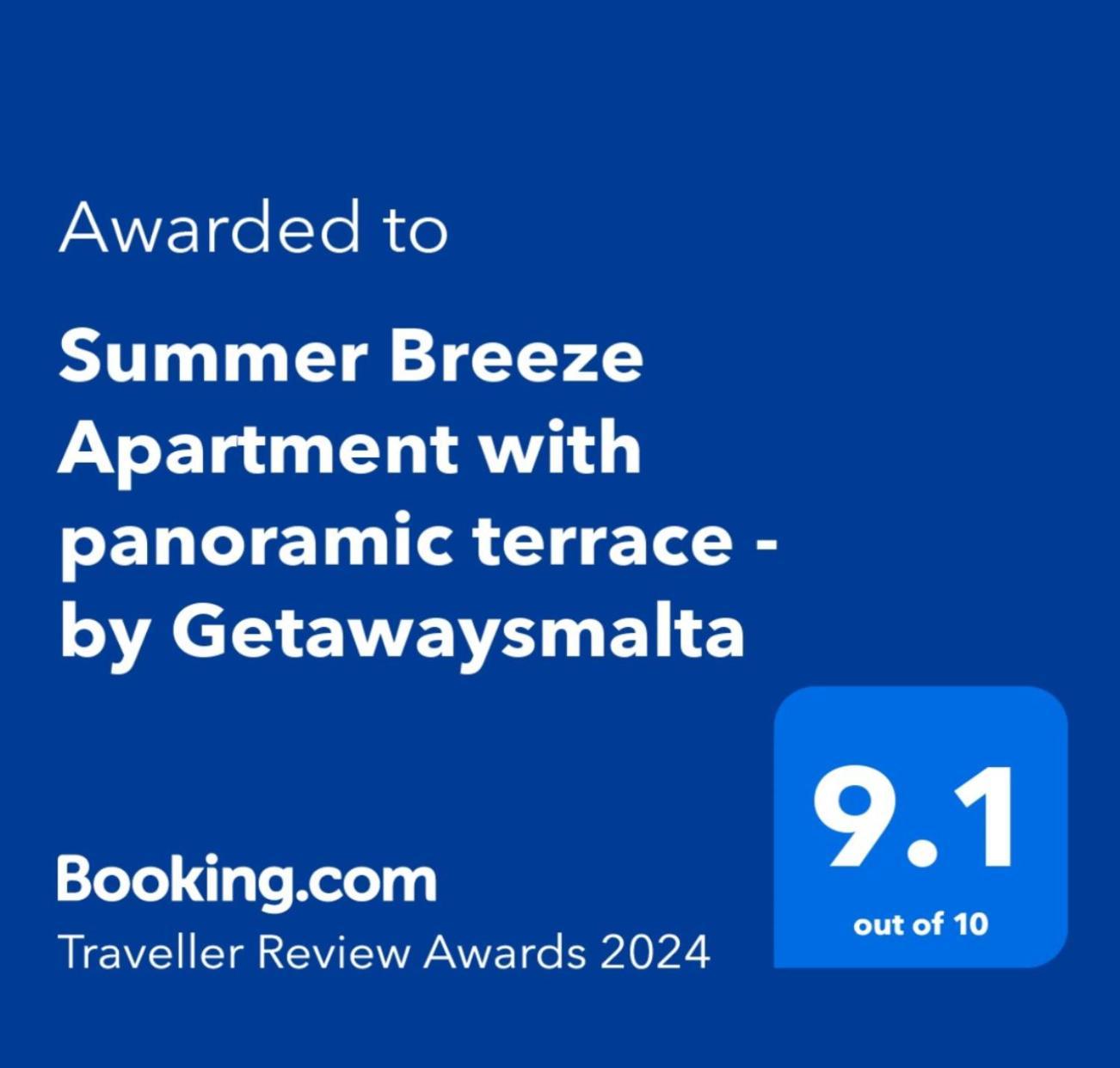 Summer Breeze Apartment With Panoramic Terrace - By Getawaysmalta Mellieħa Dış mekan fotoğraf